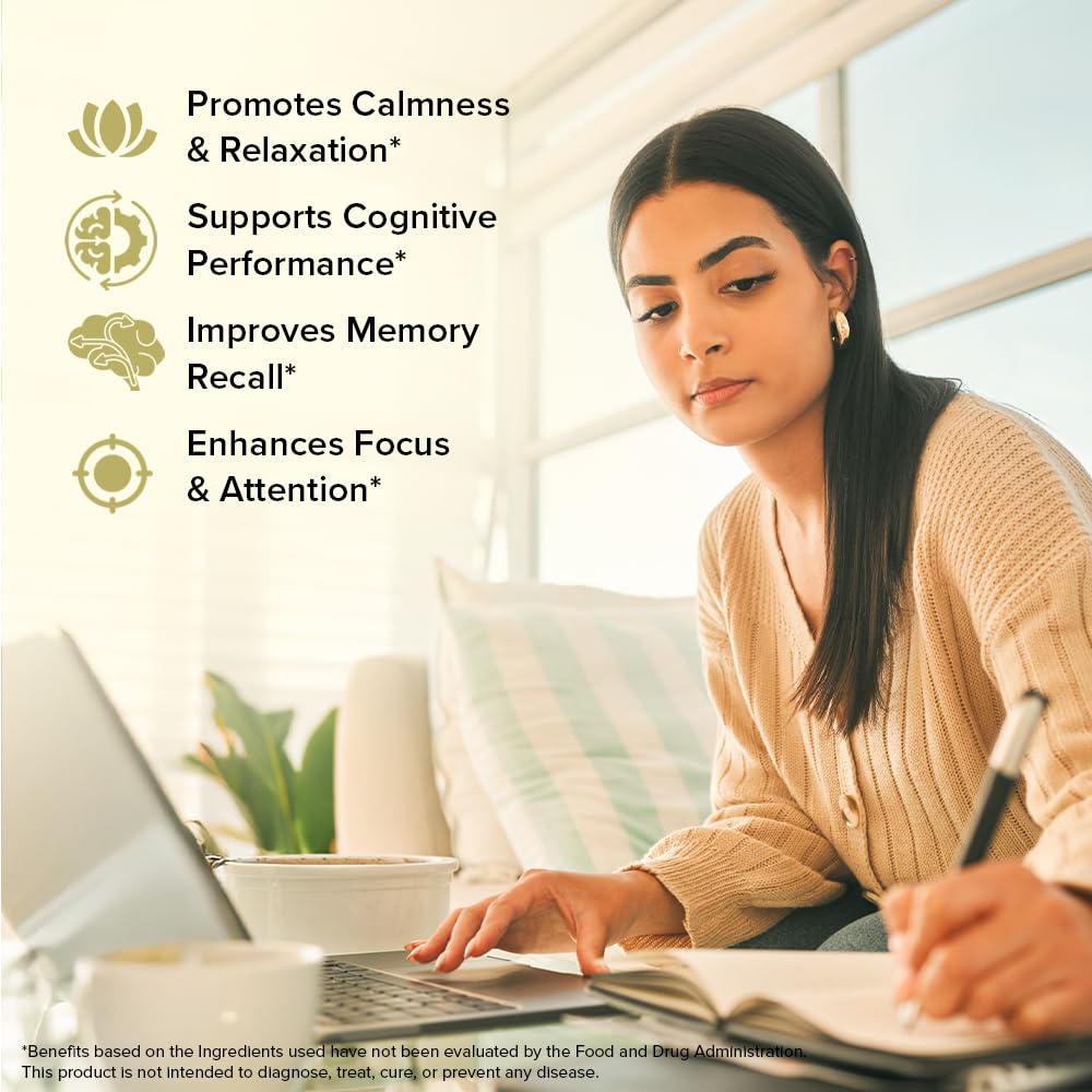 VAHDAM Brahmi Capsules 1000mg | Bacopa Monnieri for Memory, Focus & Cognitive Performance | Dual Extract: Whole Herb + 20% Saponins Standardised Extract | 60 Veg Capsules | Brain Supplement