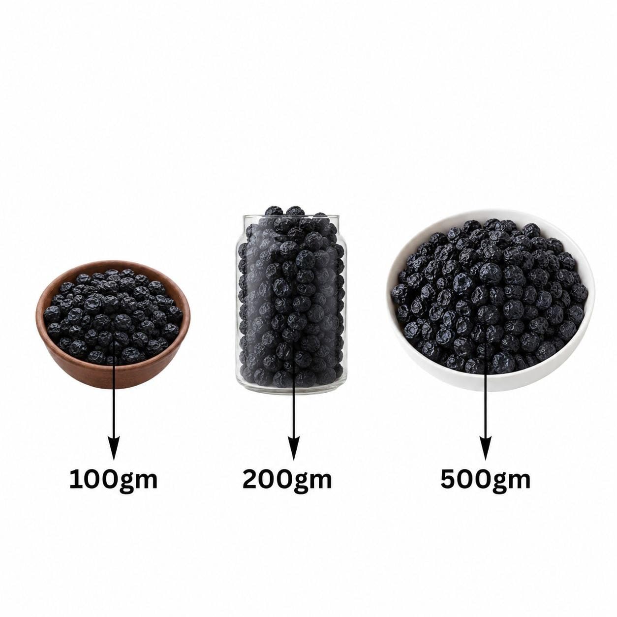 Cosmic Blessing Natural Premium California Blueberries Without added Sugar | Dried Seedless Blueberries | Healthy & Tasty Whole & Dried Blueberry | Rich In Calcium And Vitamin K | Non-GMO