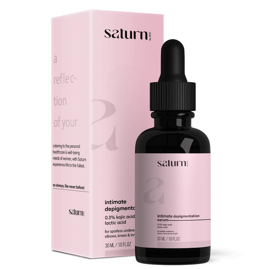 Saturn by GHC Intimate Depigmentation Serum Powered With Kojic Acid, Lactic Acid for Underarms, Thighs, Elbows, Back & Bum, 30ml