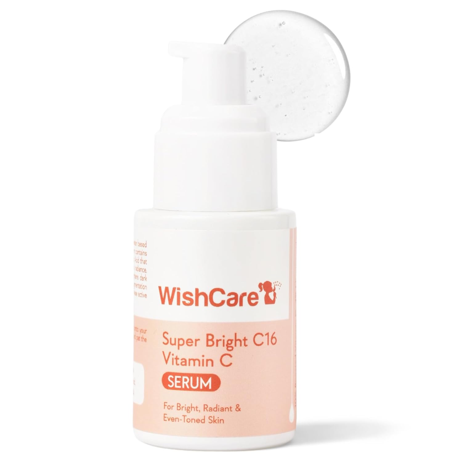 WishCare Super Bright C16 Vitamin C Serum bottle on a white background