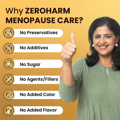 ZEROHARM Narie Menopause Supplements for Women | Shatavari, Black Cohosh & Chasteberry Extract | Helps With Hot Flashes & Night Sweats Relief, Hormone Balance & Mood Support | 60 Nano Tablets
