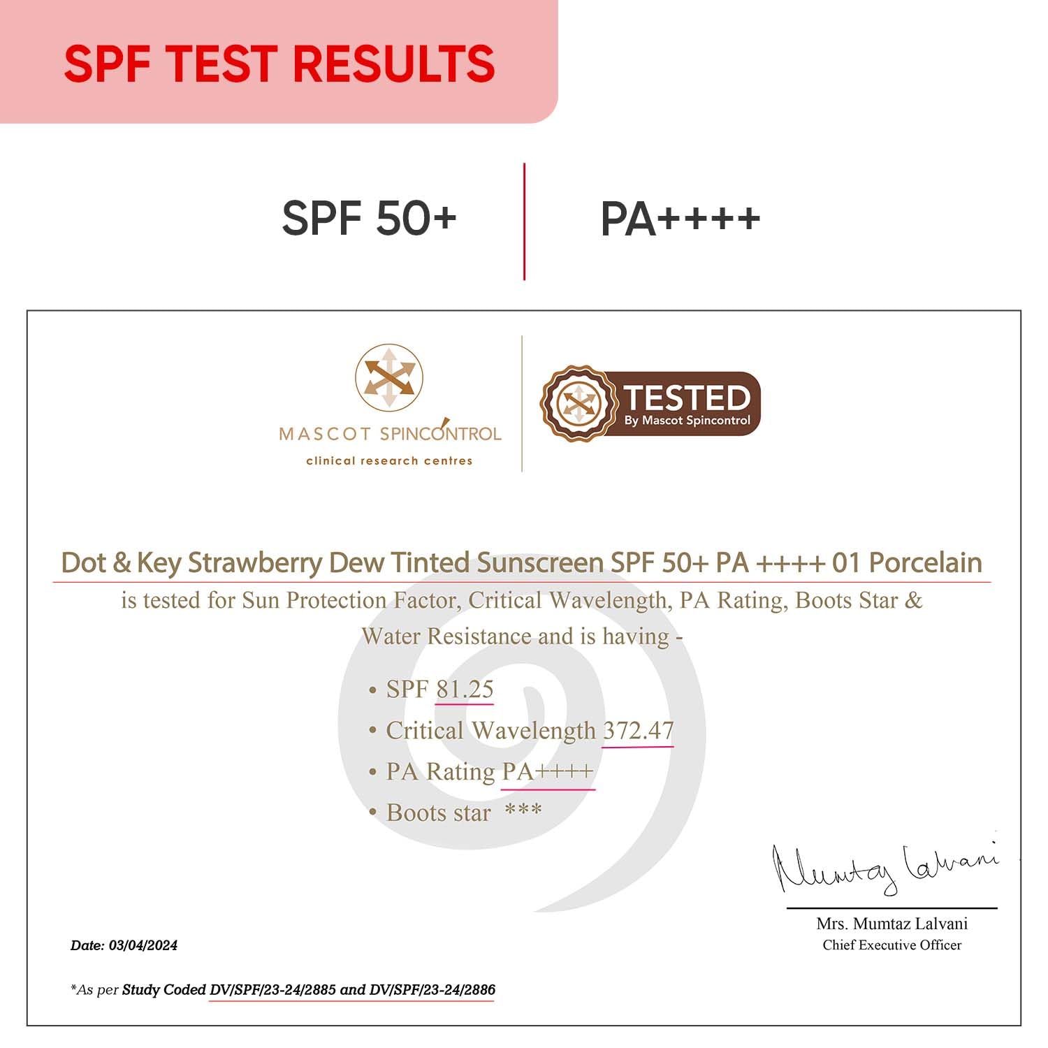 Zephivo Dot & Key Strawberry Dew Tinted Sunscreen SPF 50+ Pa++++ - 01 Porcelain | Protection Against UA/UB | Broad Spectrum, Water & Sweat resistant | For All Skin Types | 50ml
