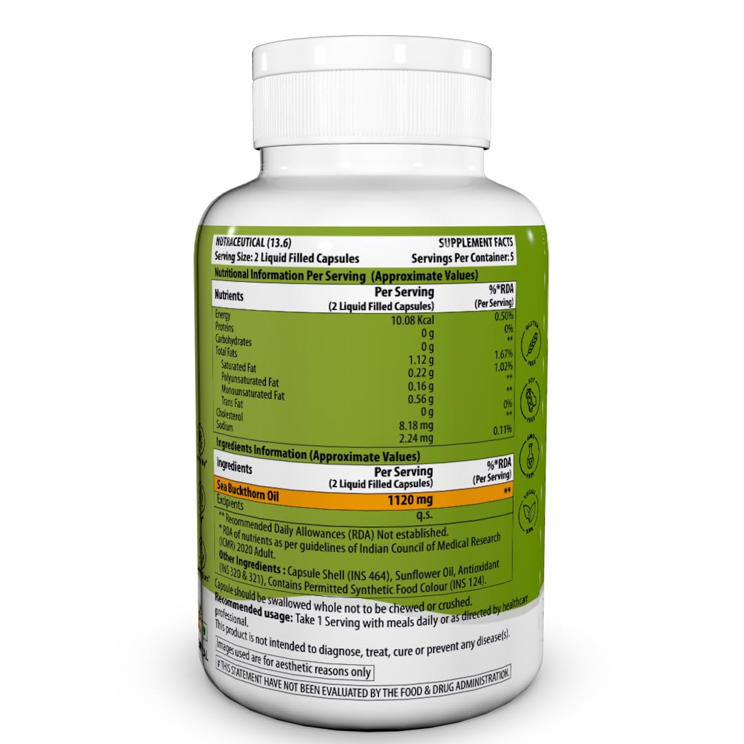 Supplement bottle with a green label on a white background