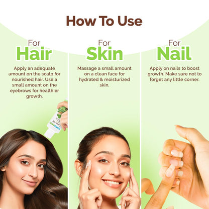 Mamaearth Castor Oil with 100% Pure Cold Pressed Castor Oil For Skin, Hair & Nails - 150 ml | Hydrates & Nourishes Skin | Promotes Hair Growth & Strengthens Hair | Strengthens Nails | Eyebrow & Eyelash Growth