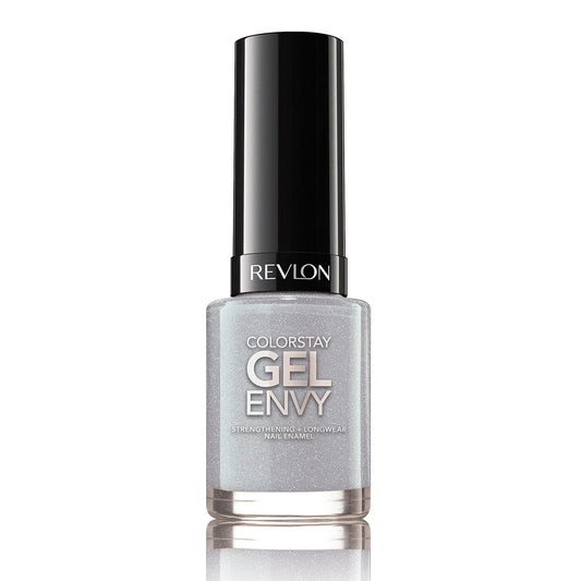 Revlon ColorStay Gel Envy Longwear Nail Polish, with Built-in Base Coat & Glossy Shine Finish, in Blue/Green, 345 Lucky Us, 11.7 ml