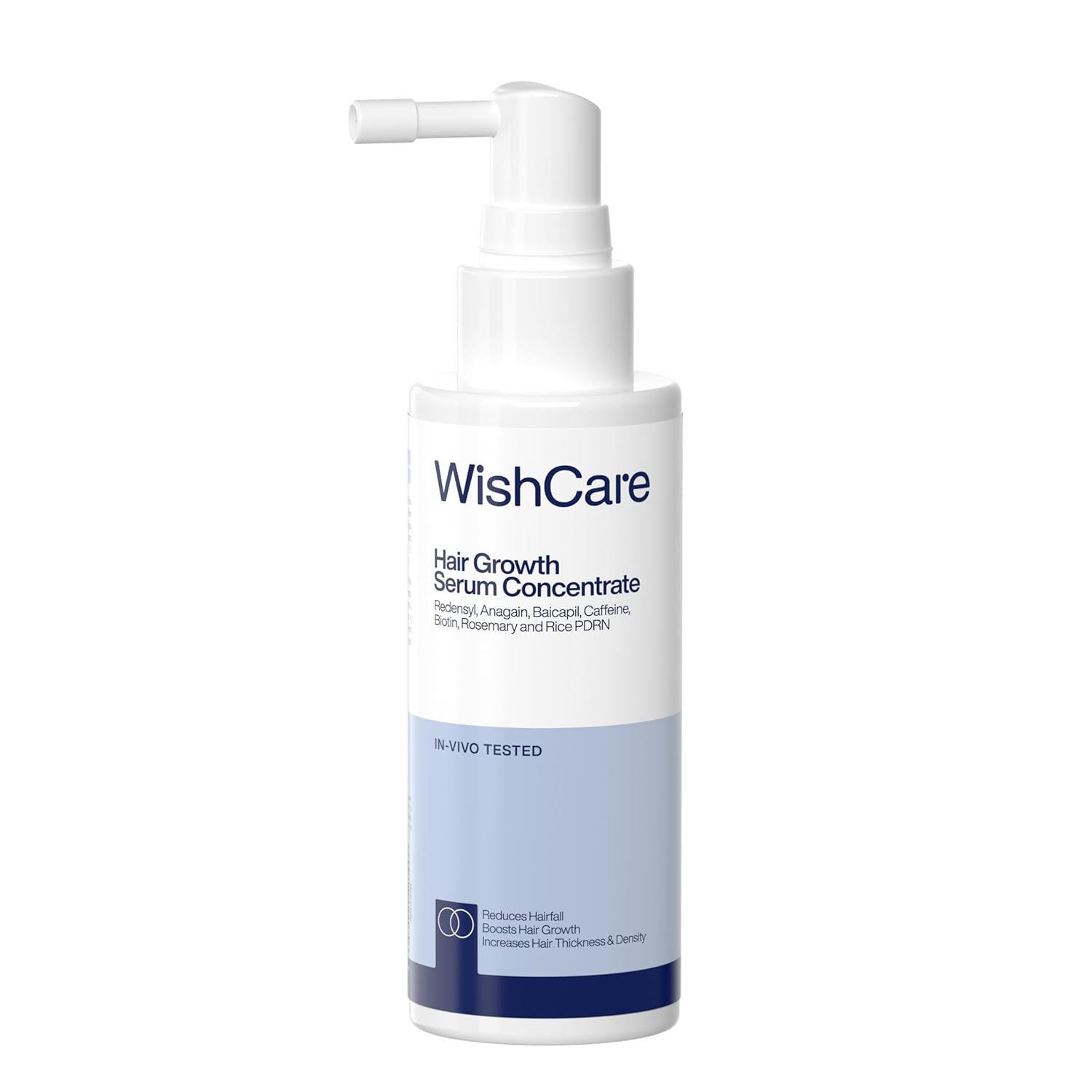 WishCare Hair Growth Serum Concentrate bottle on a white background