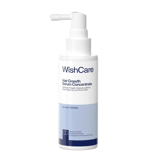WishCare Hair Growth Serum Concentrate bottle on a white background