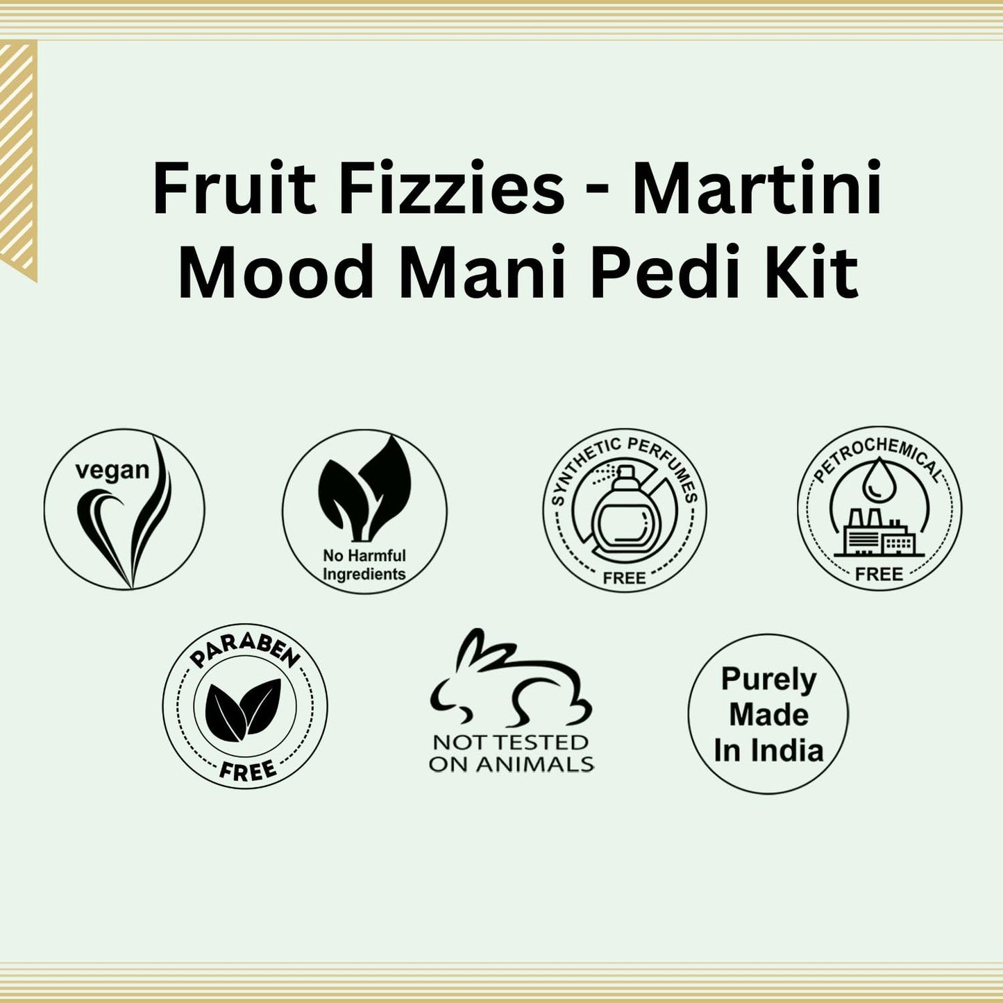 Aroma Treasures Martini Mood Mani-Pedi Kit | Watermelon & Litchi | Hydrating Spa Kit for Soft, Supple Hands & Feet | 6-Step Manicure Pedicure Kit with Bath Fizz, Scrub, Body Butter & Masque