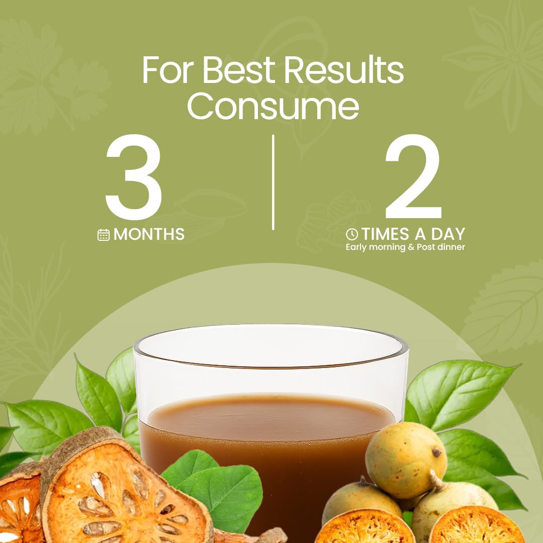 KRISHNA'S HERBAL & AYURVEDA Bael Juice -1000 Ml Concentrate Sugar Free Beal Juice For Healthy Gut Health, Bel Swaras With No Added Color Or Flavour