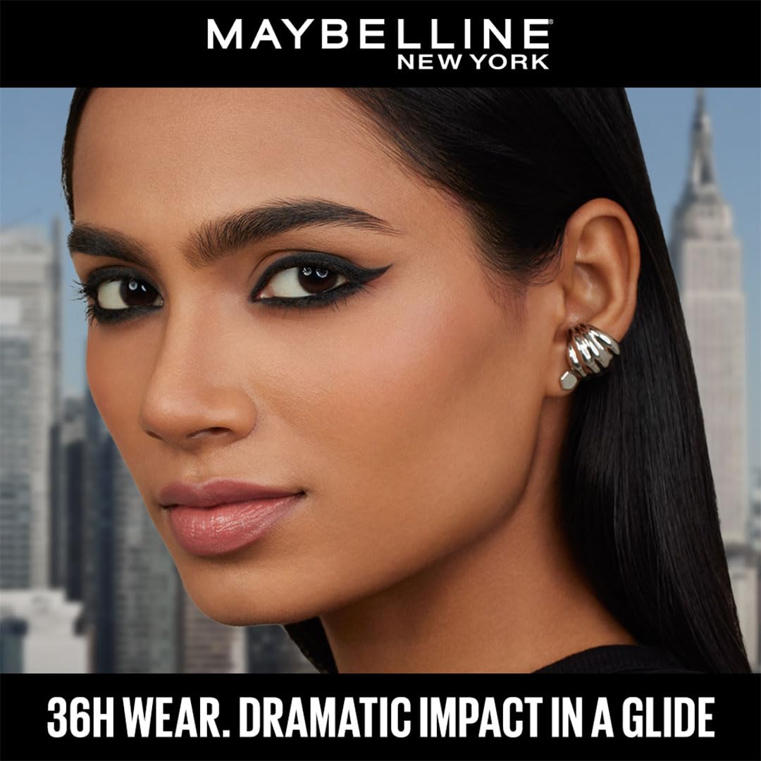 Maybelline New York Colossal Lasting drama Kajal - 36H Wear, Waterproof, Smudge Proof Kajal - 10 Midnight Black, 0.31g
