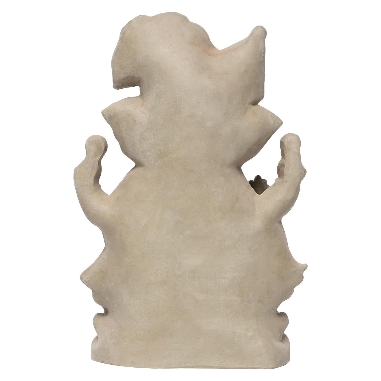 KSI Eco Friendly Ganesha Idol for Home Visarjan, Water Soluble Ganpati Murti, 8.6 Inch Maratha Pagdi Wale Ganesh, Biodegradable, Eco-Friendly Ganpati Decoration