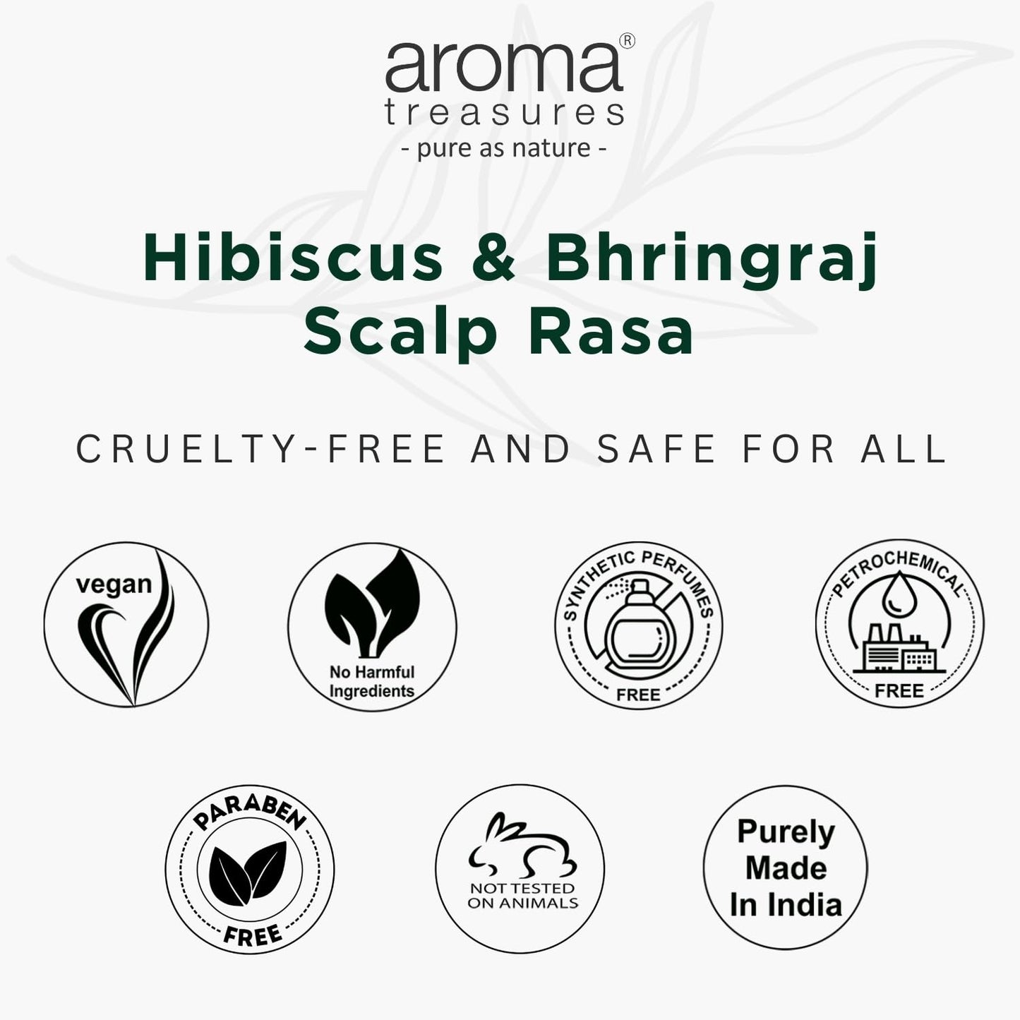 Aroma Treasures Hair Growth Serum For Scalp (Spray), Hibiscus & Bhringraj Scalp Rasa, Controls HairFall & Boosts New Hair Growth, In-Vivo Tested, For Men & Women, Non-Sticky, Water-Based Formula (60ml)