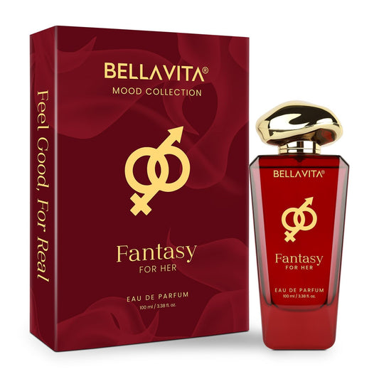 BELLAVITA Mood Collection Fantasy | Long Lasting Eau De Parfum 100ml Perfume for Woman | with Pink Pepper, Jasmine and Patchouli | Floral, Spicy Premium Fragrance