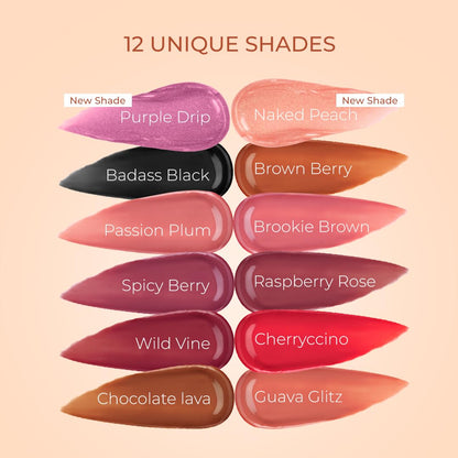 LoveChild Masaba Lip Gelato Tinted Lip Oil | Hydrating, Luminous finish |With Vitamin E, Jojoba oil, Hyaluronic Acid & Shea Butter, Raspberry Rose, 5ml