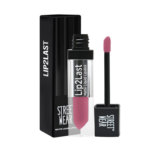 STREET WEAR Lip2Last Matte Liquid Lipstick -G.O.A.T Mauve (Mauve) - 5 ml - Transferproof, Smudgeproof, Mask Friendly, Non-Drying Formula, Enriched With Vitamin E - Lasts AM To PM!