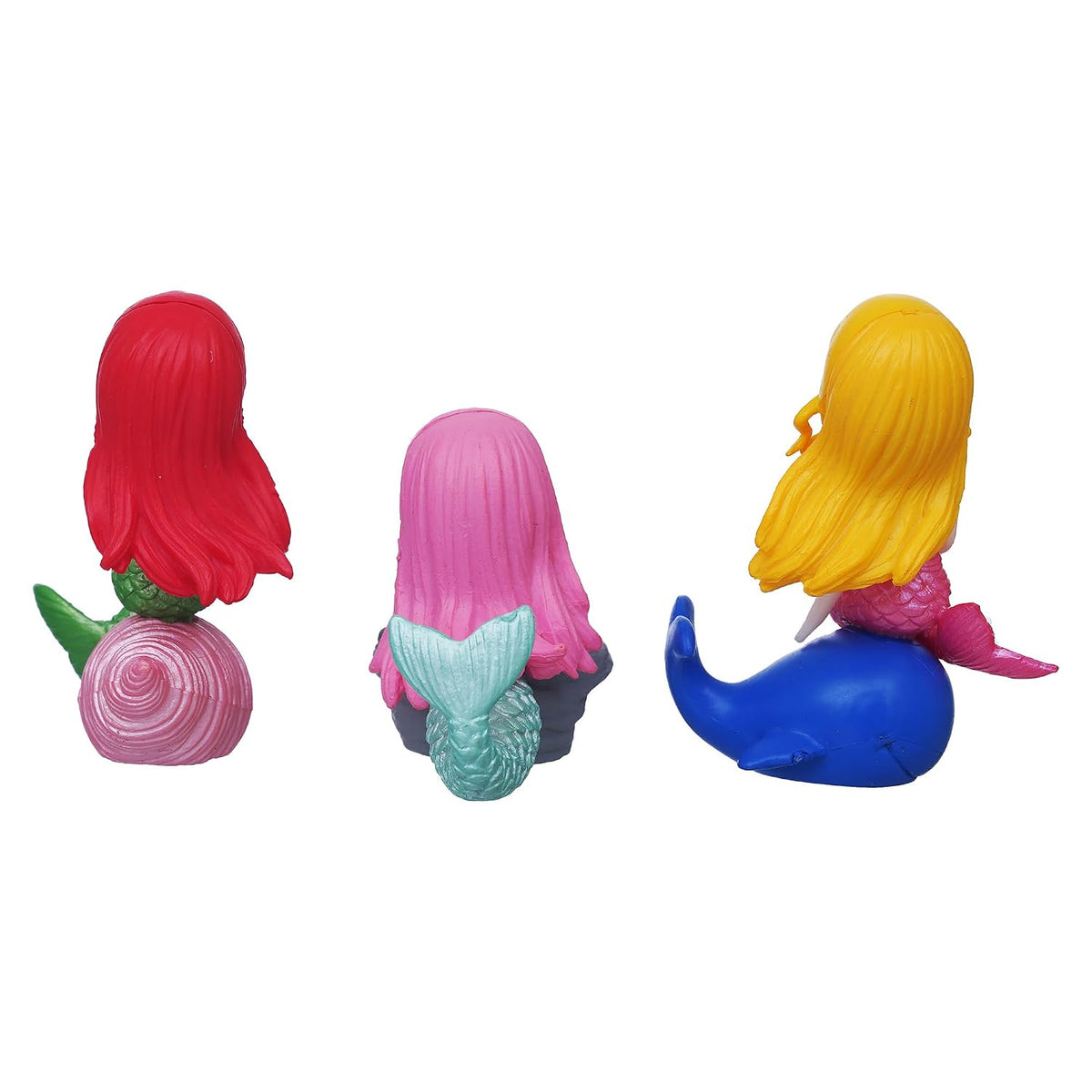 Set of 3 Little Cute Mermaid Doll Figurines Showpiece for Home Decor Miniature Toys Gifts for Girls Fish Tank Ornaments Valentine Gift for Girlfriend Wife Her Valentine Day Decoration Item
