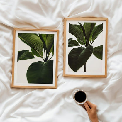 Set of 2 wall art paintings for living room & wall painting for bedroom wall decor - (10x13 Inch framed poster, Paintings for home decor)