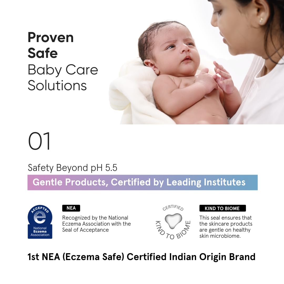 Minimalist Gentle Baby Body Wash for Bath from Head to Toe | Proven Safe & Pediatrician Approved Baby Wash for Daily Use | Tear-free | pH 5.5 | Ceramide & Vitamin B5 Delicate Cleanser | 400 ml