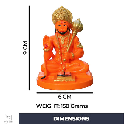 UNOVATE Hanuman Idol for Car Dashboard, Home, Office Desk | Hanuman Murti