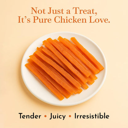 PETS EMPIRE O'Dog Chicken Slice Jerky, Healthy Dog Treats, Chewy Dogs Bites for Training and Feeding, Made with Real Chicken, Non-Vegetarian Pup Snacks for Dogs, Puppies Super Value Pack 420 GMS