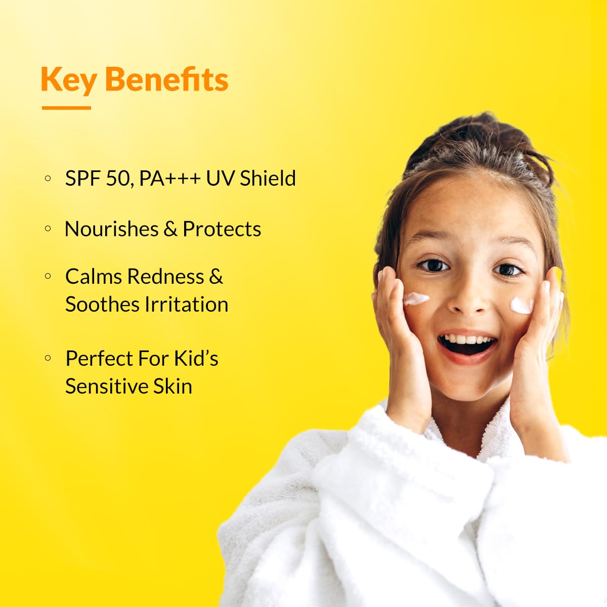 Fixderma Shadow Sunscreen SPF 50+ Gel for Kids PA+++ | Broad Spectrum Sunscreen for UVA & UVB Protection, Non-Greasy & Water Resistant - For Kids 2+ Years Age, 75gm