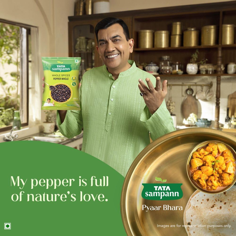 Tata Sampann Black Pepper Whole, 100g
