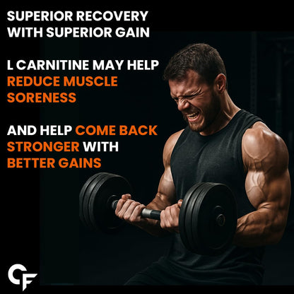 Carbamide Forte L carnitine Tablets For Men & Women | L-Carnitine Supplement To Support Energy, Recovery & Metobolism | L Carnitine L tartrate 1000mg Helps Convert Fat Into Energy - 120 Capsules