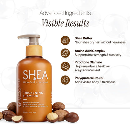 Beauty Garage Shea Microfuel Thickening Shampoo 300ml