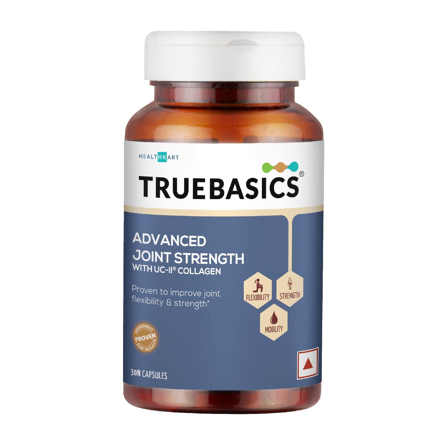 TrueBasics Advanced Joint Strength supplement bottle on a white background