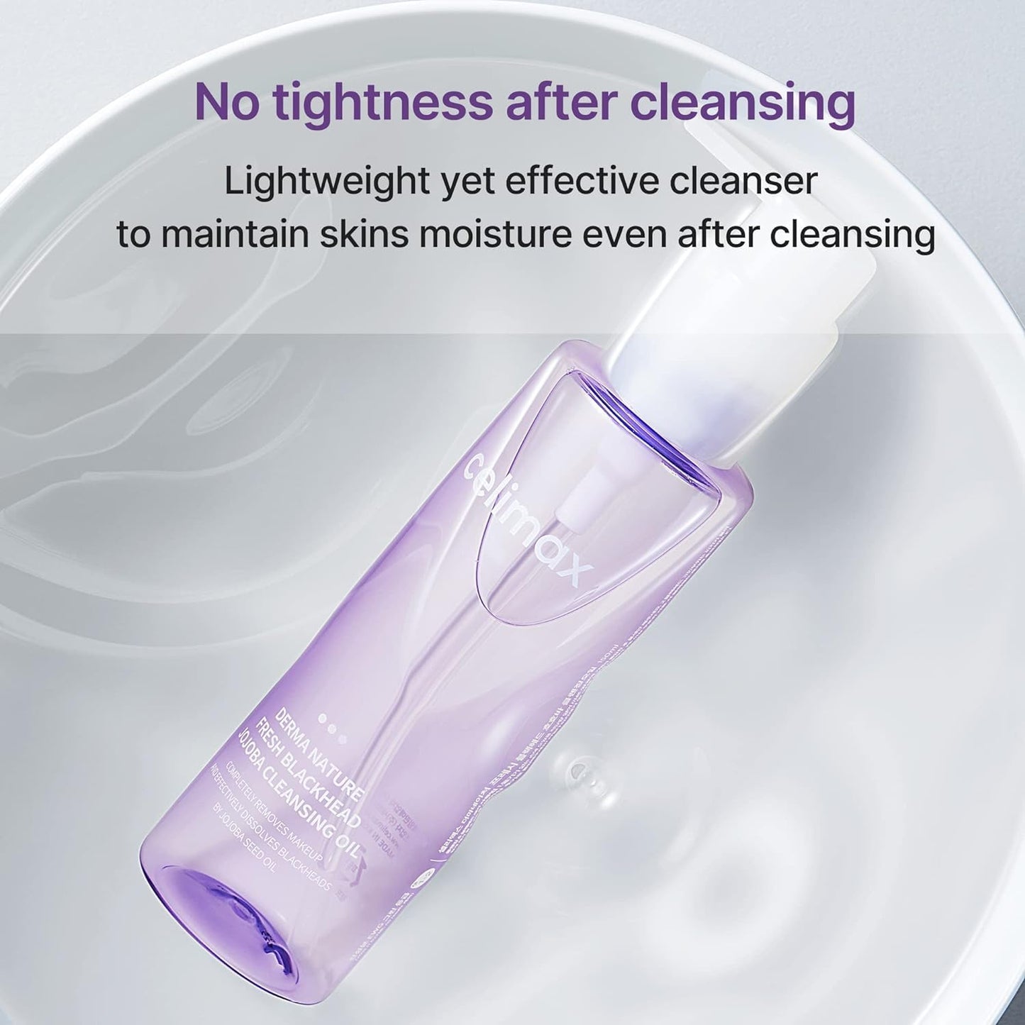 Celimax Derma Nature Fresh Blackhead Jojoba Cleansing Oil (150ml) | Lightweight, Non-Greasy & Hydrating Oil-Based Face Cleanser, Daily Makeup Remover | Removes Clogged Pore, Blackheads, Whiteheads, Deep Cleansing