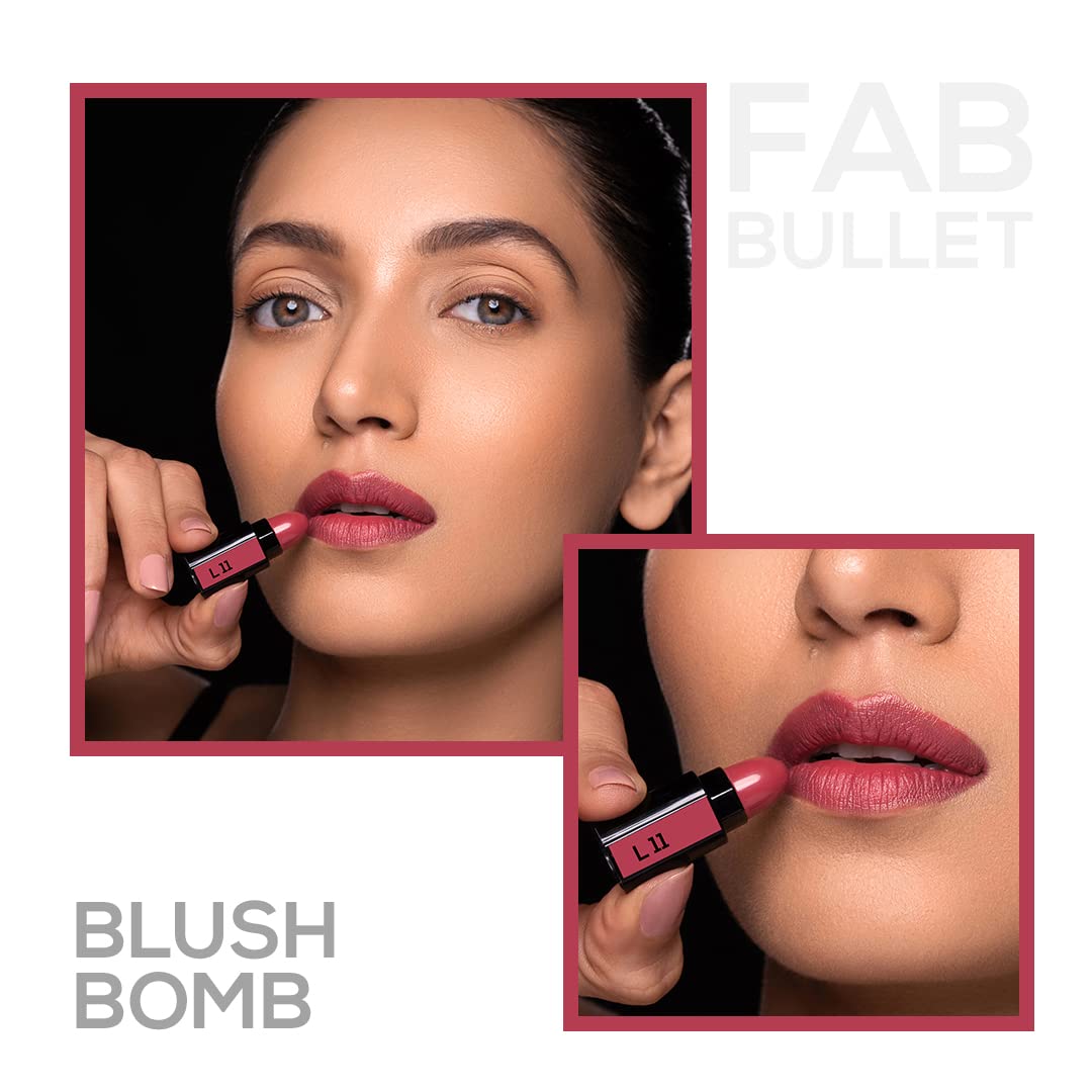 RENEE Fab 5 Refill Bullet Matte Lipstick, L 11 Blush Bomb 1.5gm