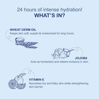 Joy Intense Moisture Winter Body Lotion 600ml | With Shea Butter, Jojoba & Vitamin E | For Normal to Dry Skin | Dryness Repair & 24 Hour Softness | Non Sticky & Non Greasy