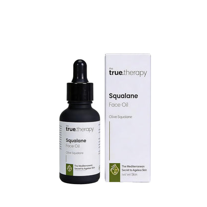 The True Therapy Squalane Oil, 100% Plant-Derived Lightweight Face & Skin Oil, Deep Hydration & Moisture Lock, Non-Comedogenic, Fast Absorbing, For All Skin Types | 30 ml
