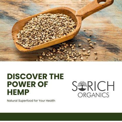 Sorich Organics Hemp Hearts Seed 200g – Raw, Shelled Hemp Seeds | High Protein, Omega 3 & 6 | Keto, Vegan, Gluten-Free Superfood, Great for Smoothies & Salads.