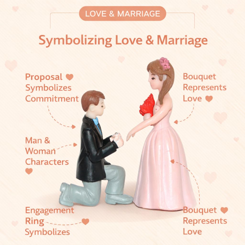 Valentine Gift for Girlfriend Boyfriend, Husband Wife, Valentine Love Couple Romantic Miniature Statue Showpiece, Birthday Gift Propose Day Gift for Woman