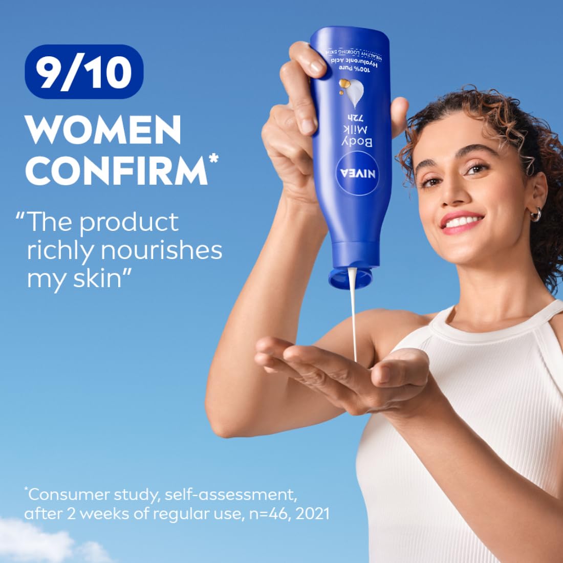 NIVEA Nourishing Body Milk 200ml Body Lotion with Deep Moisture Serum | 48 H Moisturization | With 2X Almond Oil | Smooth and Healthy Looking Skin |For Very Dry Skin