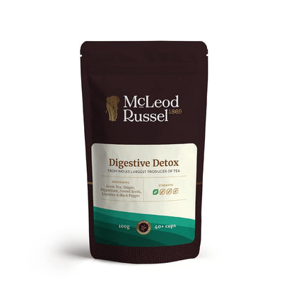 McLeod Russel 1869 – Digestive Detox | 100g | Long Leaf Green Tea | Aids in Digestion | IBS Relief | 40+ Cups
