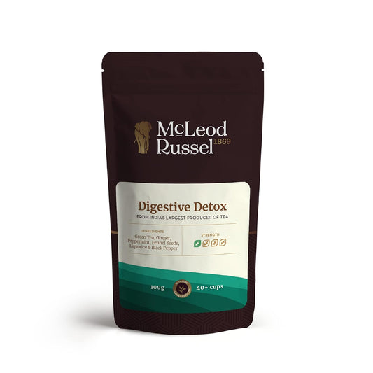 McLeod Russel 1869 – Digestive Detox | 100g | Long Leaf Green Tea | Aids in Digestion | IBS Relief | 40+ Cups