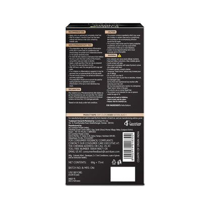 Indica Xpress Crème Hair Color Natural Black 1 | 60g+75ml | 10min Color | No Ammonia | Onion, Coconut & Argan Oil | 100% Grey Coverage | Lasts Up to 32 Washes