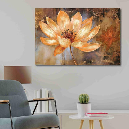Unframed Rolled Art Print||Abstract Flower Canvas Wall Art Print for Home Décor And Office||Unframed canvas Painting For Wall decor||Home wall and Office Interior CR-141