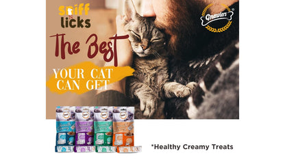 Gnawlers Lickable Wet Creamy Cat Treats with Tasty Crab Flavour for Adult & Senior Cats, Healthy Cat Treat (Pack of 1x300g). Sold by Sniff N Licks
