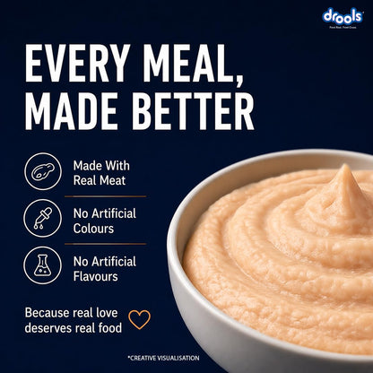 Drools Kitten Wet Mousse 80g | Tuna | High Protein | Promotes Hydration & Easy Digestion | Grain Free | No Artificial Additives | Enriched with Vitamins & Antioxidants