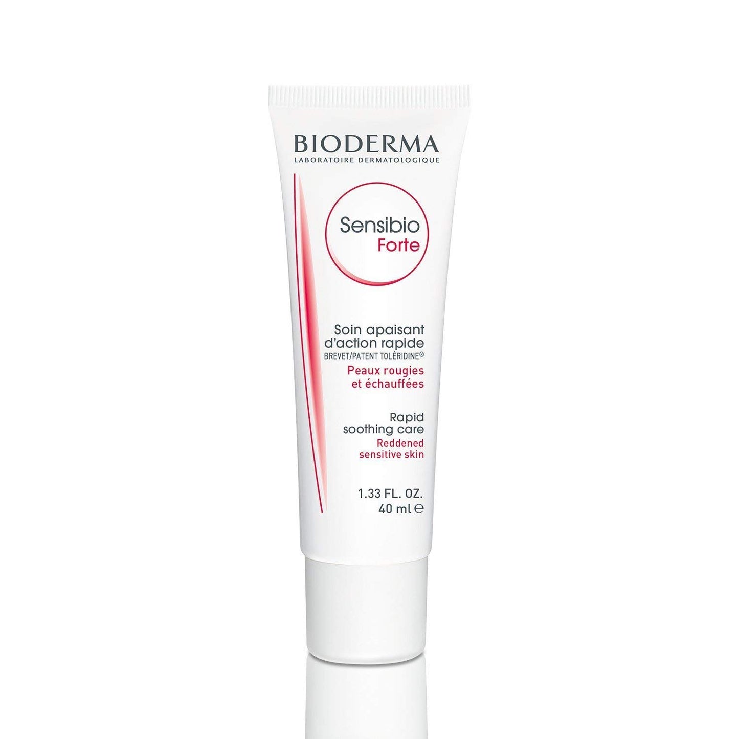 Bioderma Sensibio Forte skincare tube on a white background