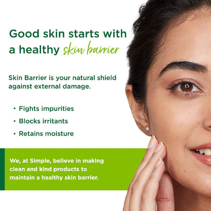 Simple Kind To Skin Moisturising Facial Wash 150 ml | 100% Soap-Free Facewash that leaves your skin moisturised | For normal to dry skin