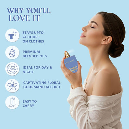 Glamveda Luxury Goddess Jasmine Long Lasting | Perfume for Woman 100ml | Gifts for Woman | with Pear, Jasmine, Lily of the valley, Rose | Floral, Woody & Fruity Premium Fragrance