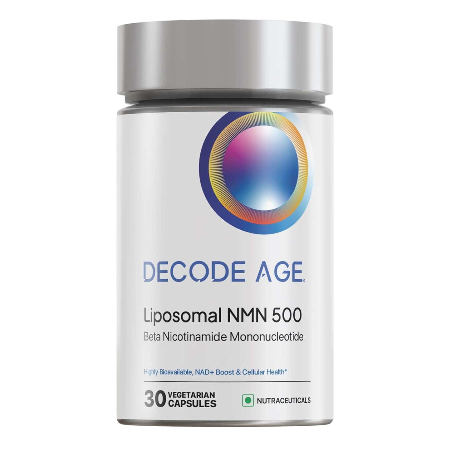 Decode Age Liposomal NMN | 99.9% Pure β‑NMN | NAD⁺ Booster | High Absorption for Energy, Metabolism, DNA Repair, Healthy Aging | 500 mg, 30 Veg Capsules