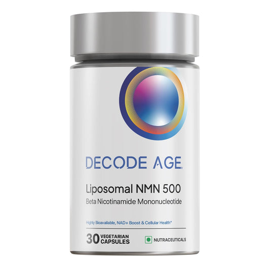 Decode Age Liposomal NMN | 99.9% Pure β‑NMN | NAD⁺ Booster | High Absorption for Energy, Metabolism, DNA Repair, Healthy Aging | 500 mg, 30 Veg Capsules