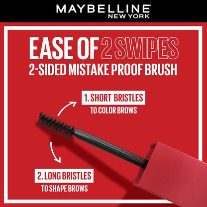 Maybelline New York Tattoo Brow 3 Day Styling Brow Gel - Deep Brown, Semi-permanent Tinted Eyebrow Gel, Water, smudge & Transfer-proof. Tattoo Brow 3 Day Styling Brow Gel Last Up To 3 Days | 6ml