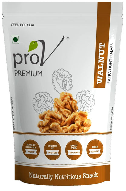 ProV Premium Extra Light Walnut Halves | 250g | Rich in Omega-3 | Crisp Fresh Kernels | Ideal for Baking & Snacking