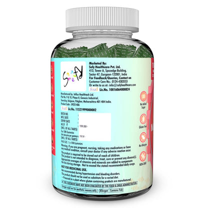 Vitamin supplement bottle with label on a white background